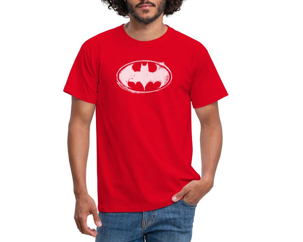 Spreadshirt T-Shirt DC Comics Batman Logo Gezeichnet Männer T-Shirt (1-tlg) von Spreadshirt