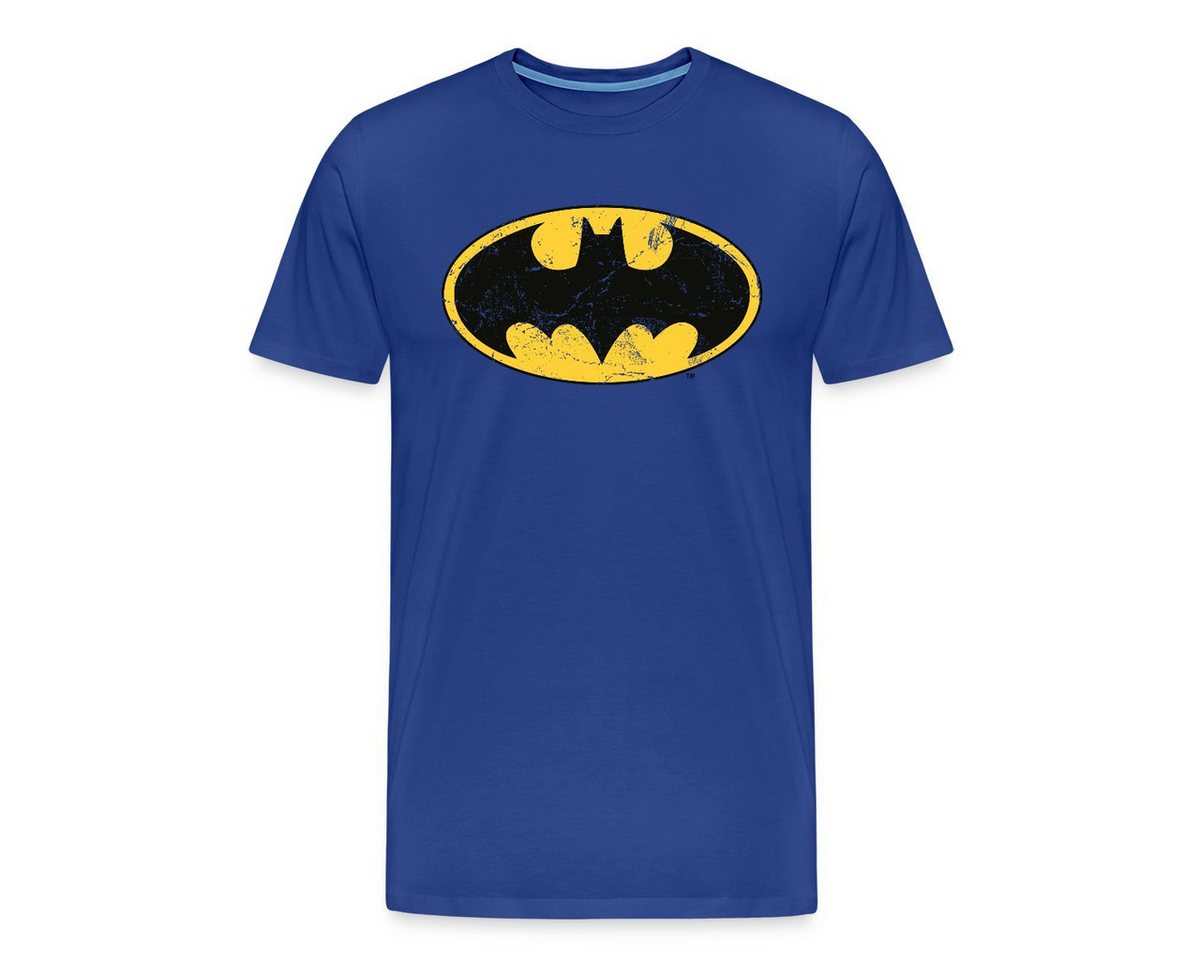 Spreadshirt T-Shirt DC Comics Batman Logo Used Look Männer Premium T-Shirt (1-tlg) von Spreadshirt