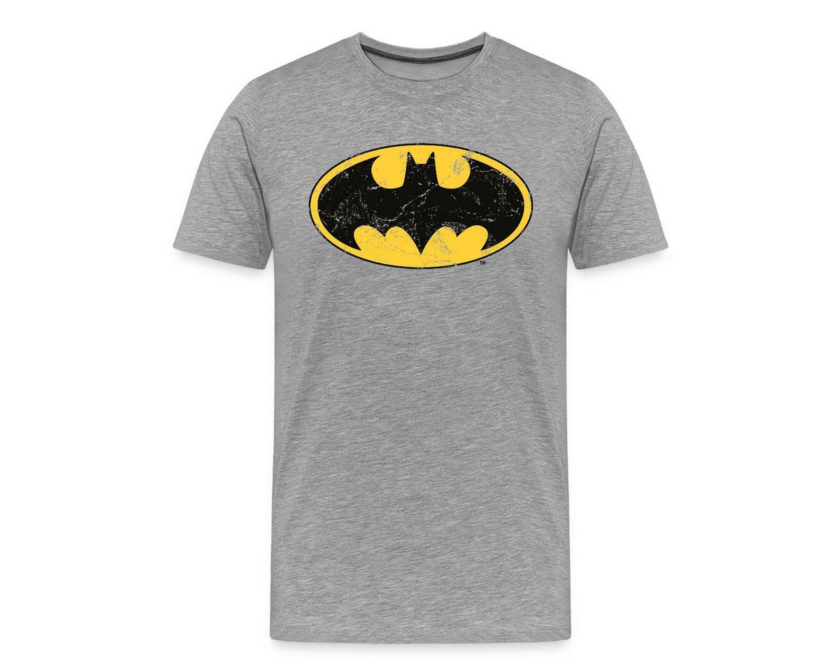 Spreadshirt T-Shirt DC Comics Batman Logo Used Look Männer Premium T-Shirt (1-tlg) von Spreadshirt