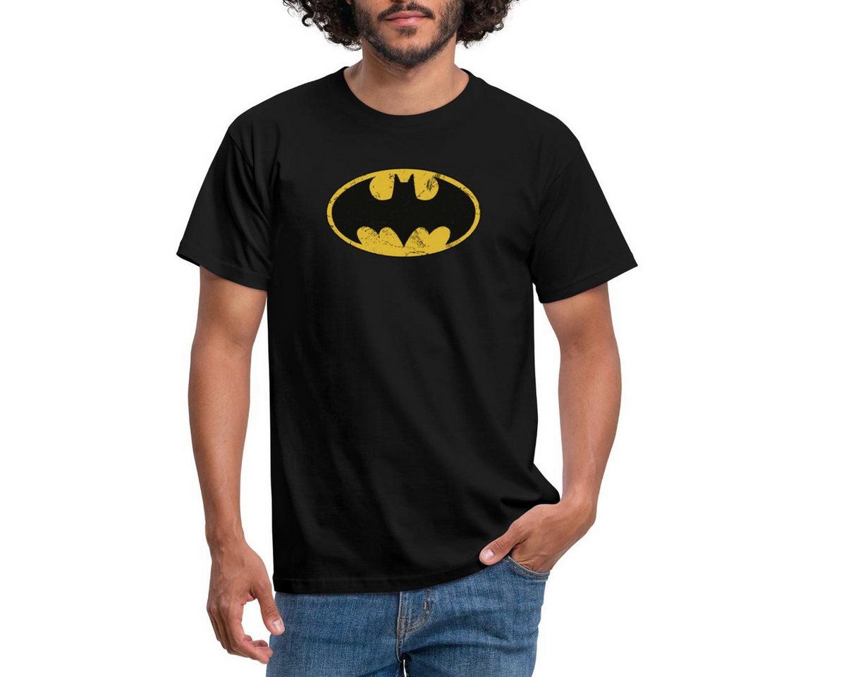 Spreadshirt T-Shirt DC Comics Batman Logo Used Look Männer T-Shirt (1-tlg) von Spreadshirt