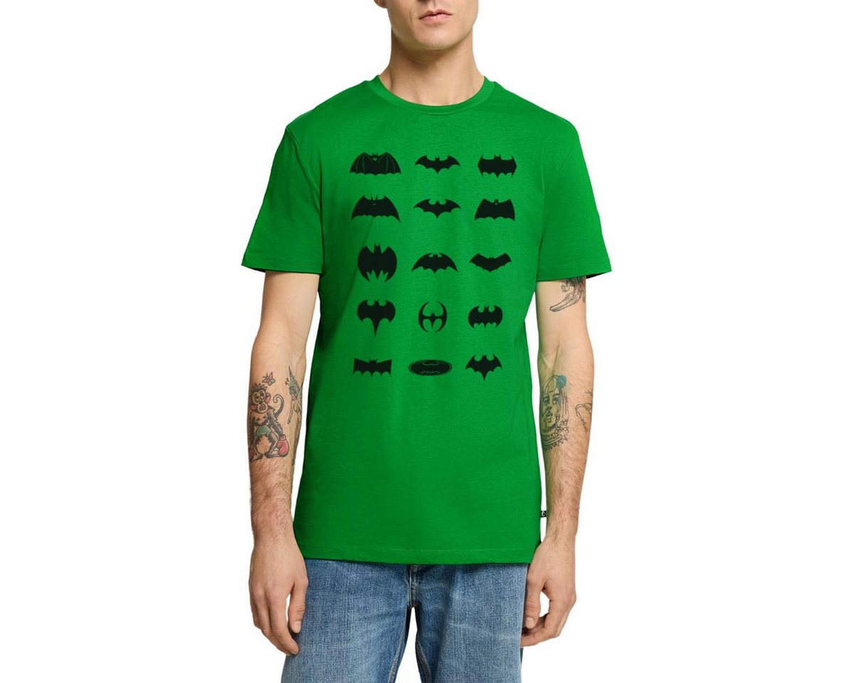 Spreadshirt T-Shirt DC Comics Batman Logos Entwicklung Männer Premium T-Shirt (1-tlg) von Spreadshirt