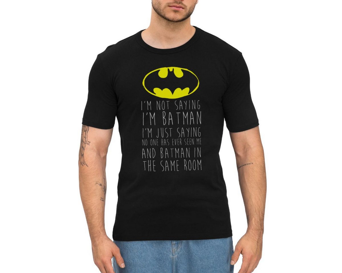Spreadshirt T-Shirt DC Comics I'm Batman Lustiger Spruch Herren Slim Fit T-Shirt (1-tlg) von Spreadshirt