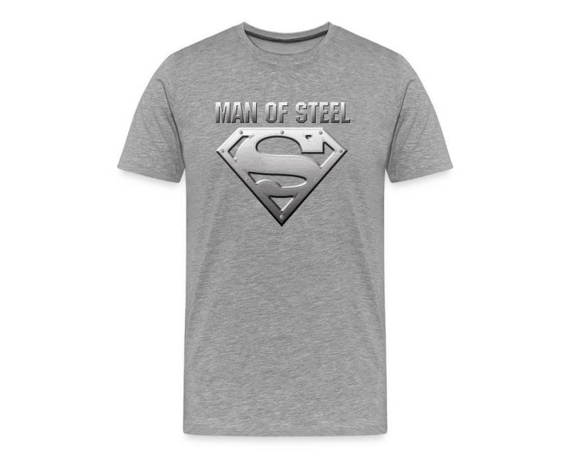 Spreadshirt T-Shirt DC Comics Superman Logo Man Of Steel Männer Premium T-Shirt (1-tlg) von Spreadshirt
