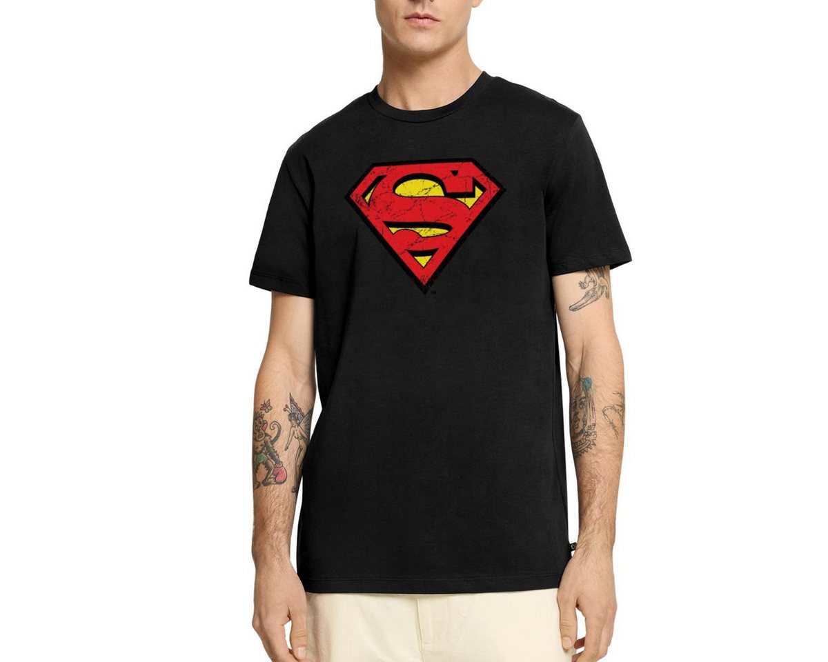 Spreadshirt T-Shirt DC Comics Superman Logo Used Look Männer Premium T-Shirt (1-tlg) von Spreadshirt