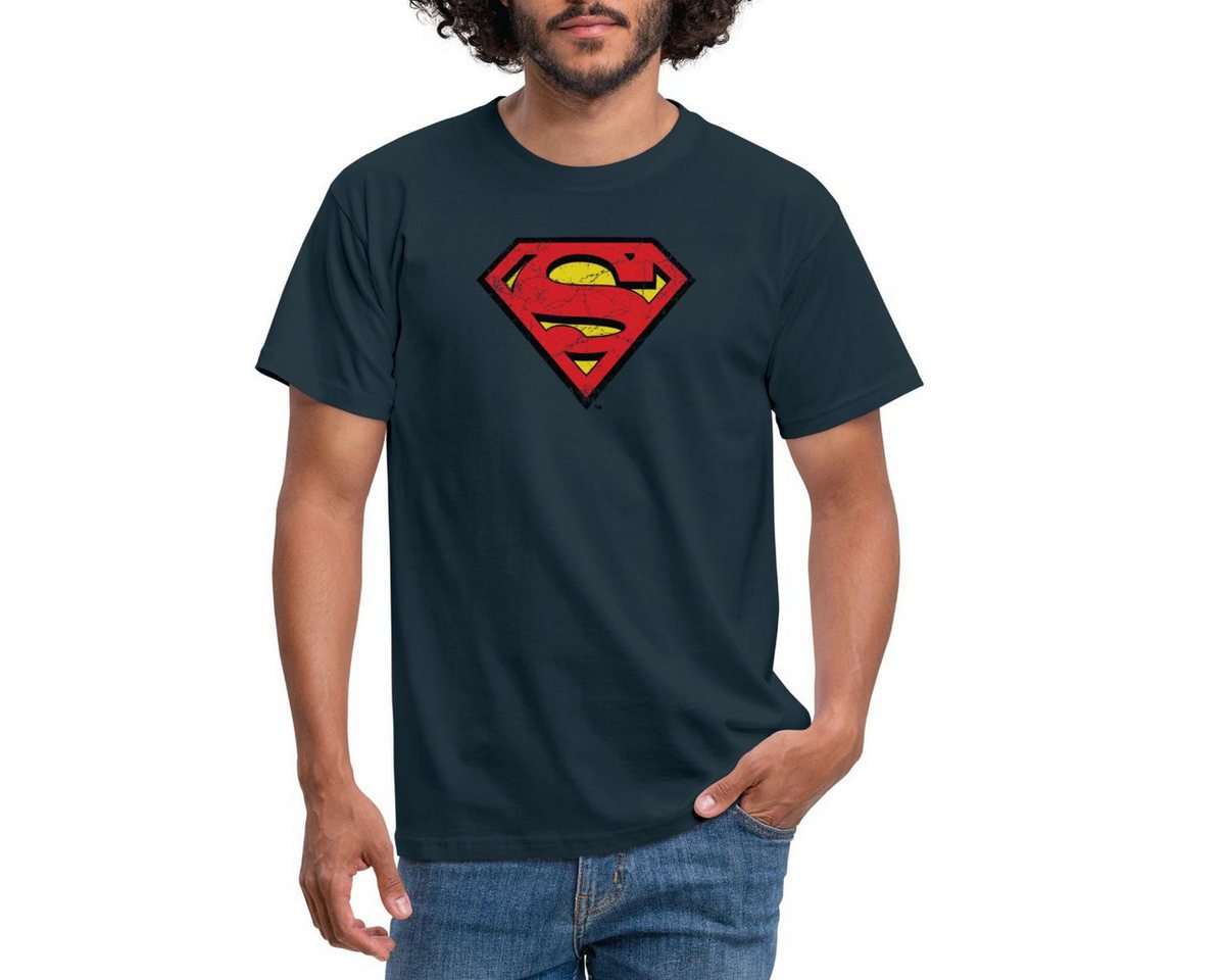 Spreadshirt T-Shirt DC Comics Superman Logo Used Look Männer T-Shirt (1-tlg) von Spreadshirt