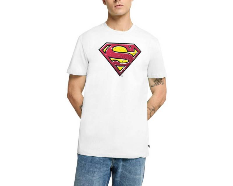 Spreadshirt T-Shirt DC Comics Superman Logo Used Look Punkte Style Männer Premium T-Shirt (1-tlg) von Spreadshirt