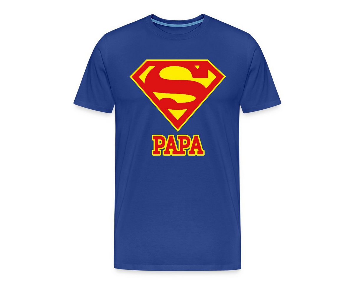 Spreadshirt T-Shirt DC Comics Superman Papa Superpapa Männer Premium T-Shirt (1-tlg) von Spreadshirt