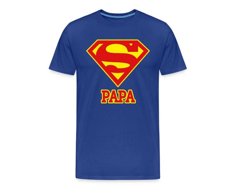 Spreadshirt T-Shirt DC Comics Superman Papa Superpapa Männer Premium T-Shirt (1-tlg) von Spreadshirt
