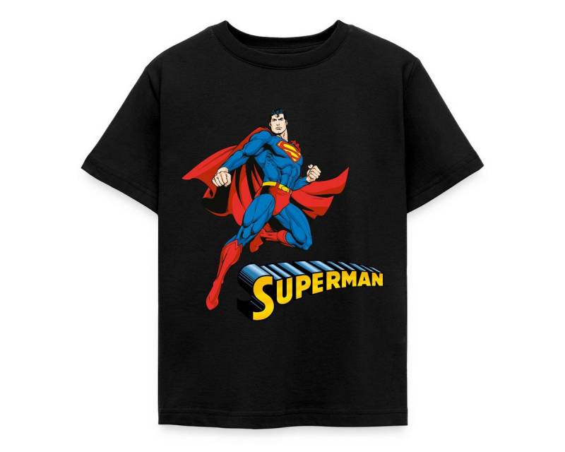 Spreadshirt T-Shirt DC Comics Superman Pose + Schriftzug Kinder T-Shirt (1-tlg) von Spreadshirt