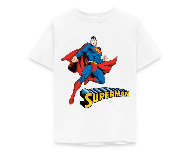Spreadshirt T-Shirt DC Comics Superman Pose + Schriftzug Kinder T-Shirt (1-tlg) von Spreadshirt