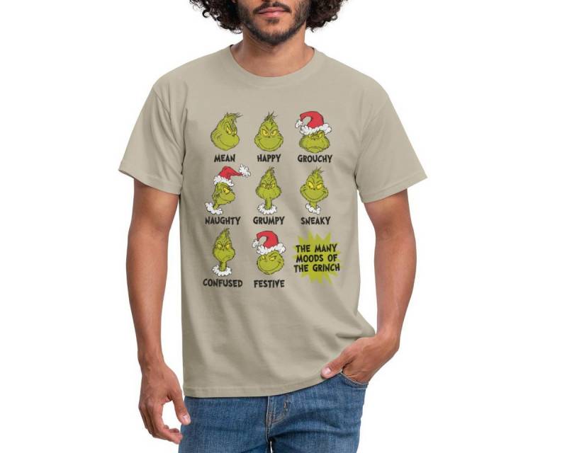 Spreadshirt T-Shirt Der Grinch Moods Of The Grinch Stimmungen Männer T-Shirt (1-tlg) von Spreadshirt