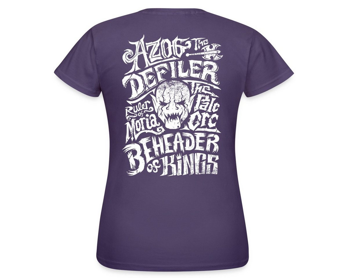 Spreadshirt T-Shirt Der Hobbit Azog Der Schänder Und Seine Titel Frauen T-Shirt (1-tlg) von Spreadshirt