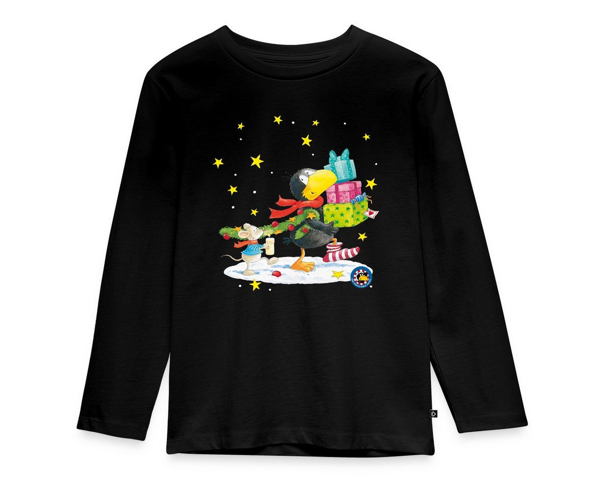 Spreadshirt T-Shirt Der kleine Rabe Socke Weihnachten Kinder Premium Langarmshirt (1-tlg) von Spreadshirt