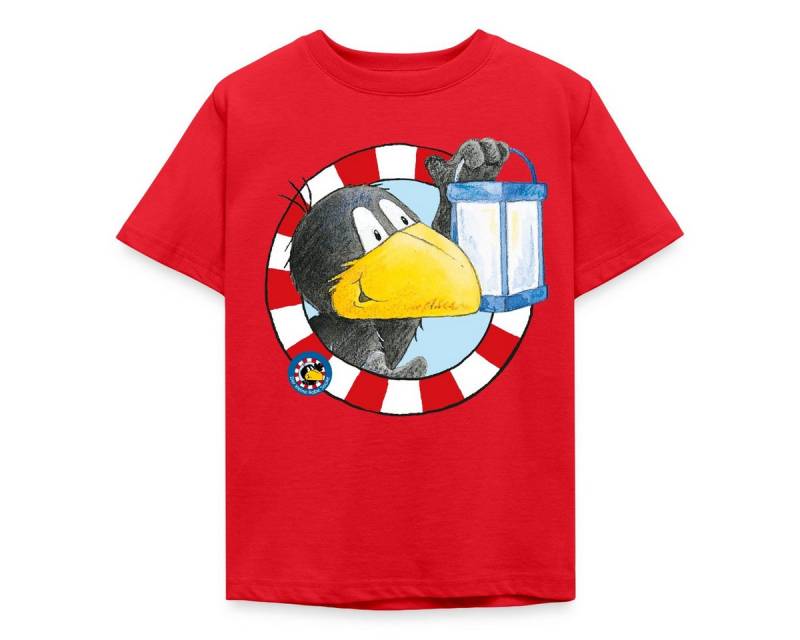 Spreadshirt T-Shirt Der kleine Rabe Socke mit Laterne Kinder T-Shirt (1-tlg) von Spreadshirt
