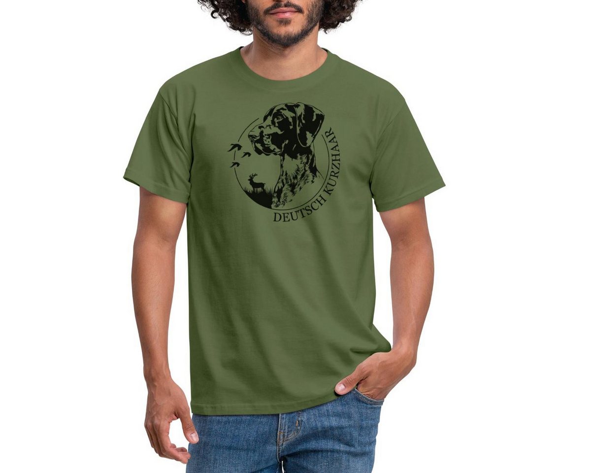 Spreadshirt T-Shirt Deutsch Kurzhaar Jagdhunde Portrait Hund Männer T-Shirt (1-tlg) von Spreadshirt