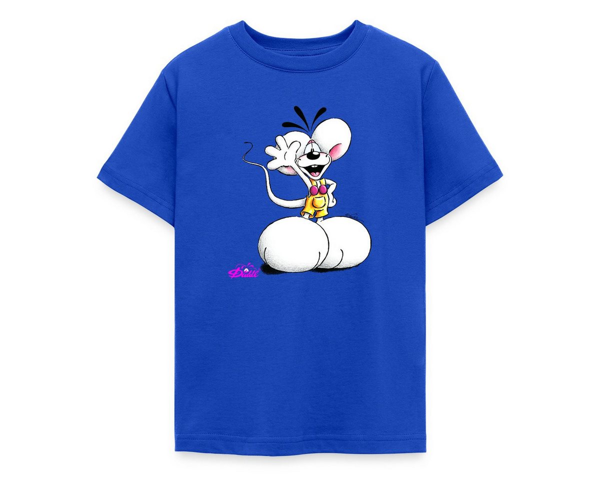 Spreadshirt T-Shirt Diddl Diddlmaus Coole Pose Winkt Lächelnd Teenager T-Shirt (1-tlg) von Spreadshirt