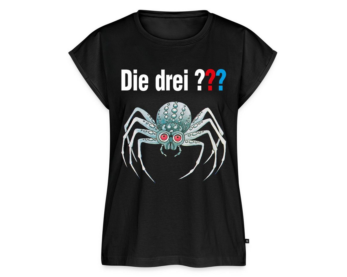 Spreadshirt T-Shirt Die Drei Fragezeichen und die silberne Spinne Frauen Casual T-Shirt (1-tlg) von Spreadshirt