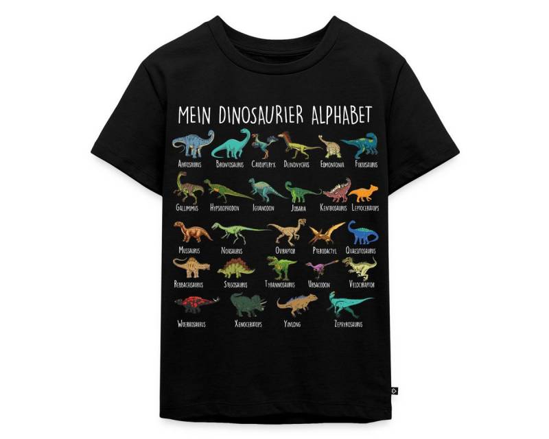 Spreadshirt T-Shirt Dinosaurier Alphabet Einschulung Kinder Premium T-Shirt (1-tlg) von Spreadshirt