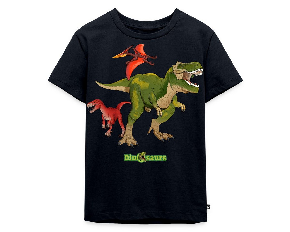 Spreadshirt T-Shirt Dinosaurier T-Rex Velociraptor Pteranodon Kinder Premium T-Shirt (1-tlg) von Spreadshirt