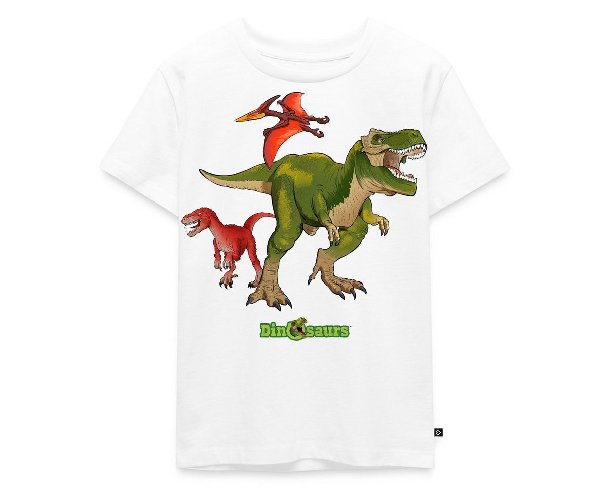 Spreadshirt T-Shirt Dinosaurier T-Rex Velociraptor Pteranodon Kinder Premium T-Shirt (1-tlg) von Spreadshirt