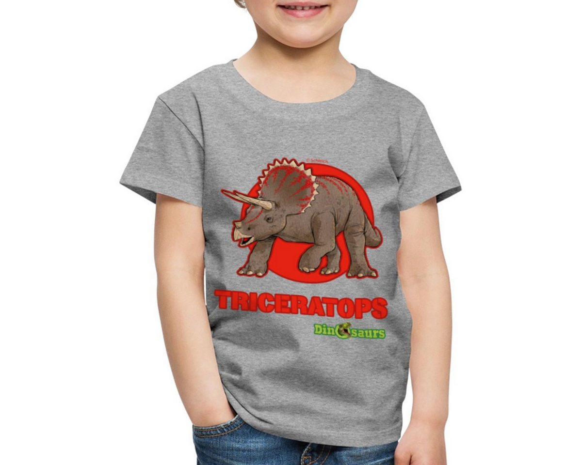 Spreadshirt T-Shirt Dinosaurier Triceratops Pflanzenfresser Kinder Premium T-Shirt (1-tlg) von Spreadshirt