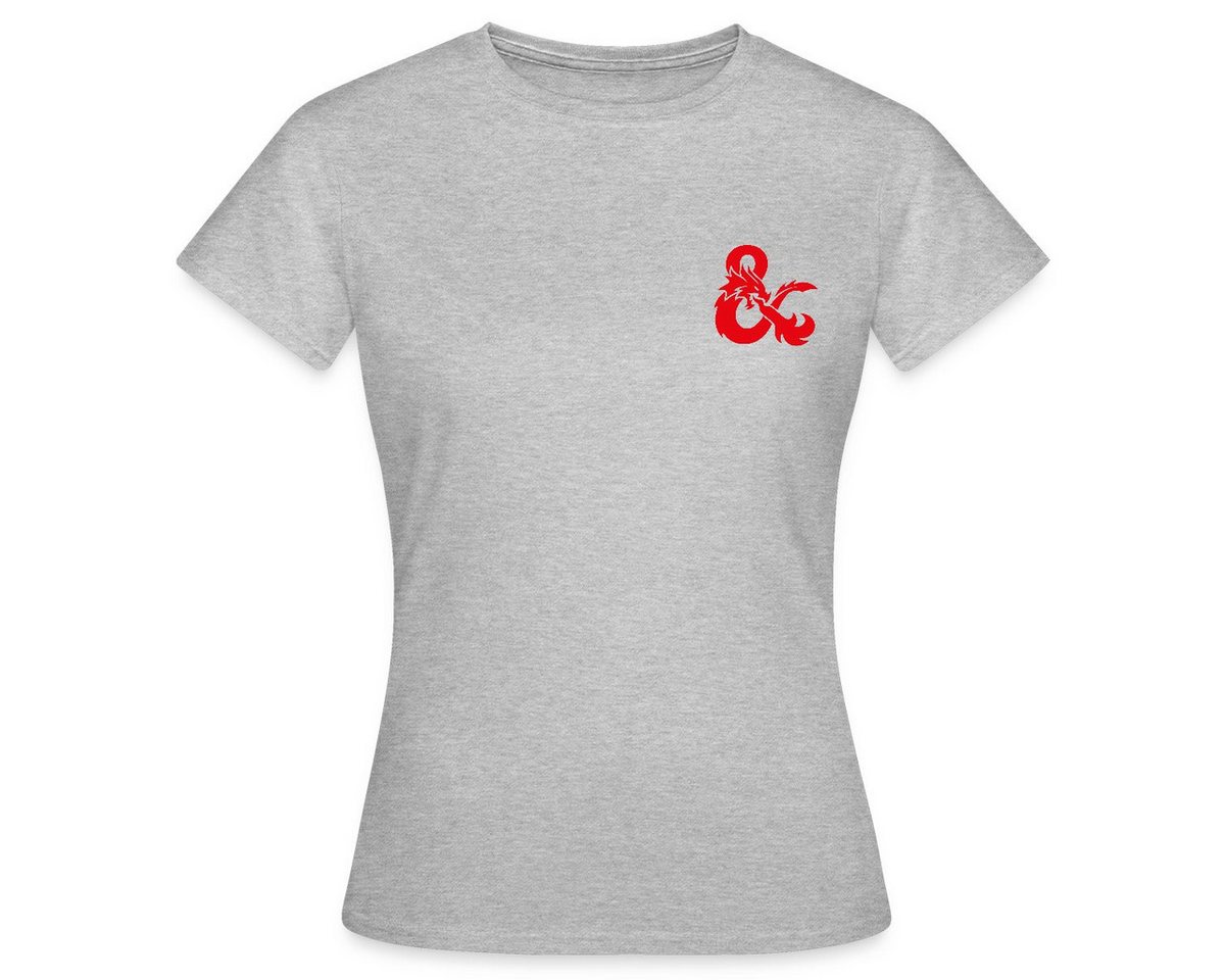 Spreadshirt T-Shirt Dungeons And Dragons Logo In Rot Frauen T-Shirt (1-tlg) von Spreadshirt