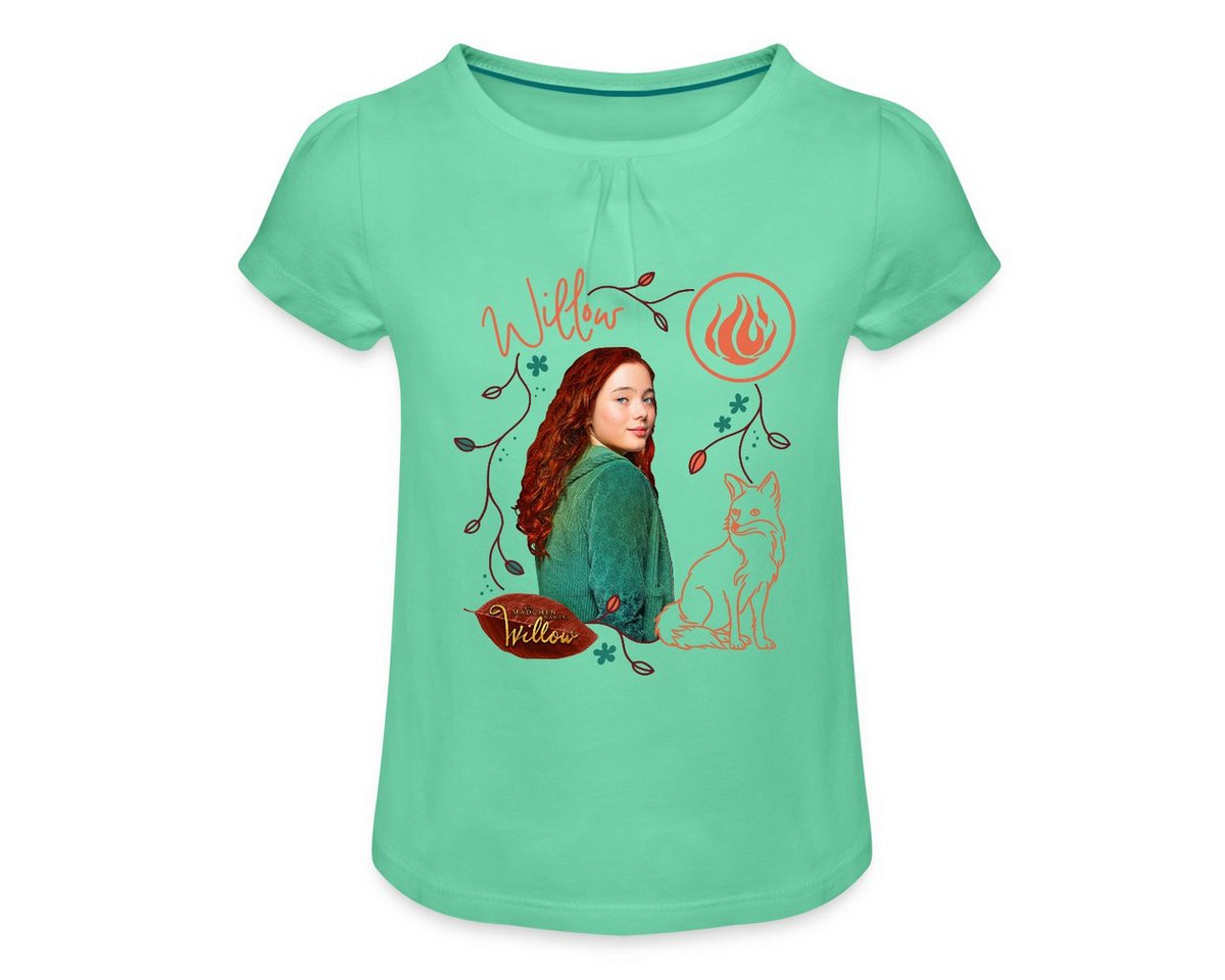 Spreadshirt T-Shirt Ein Mädchen Namens Willow Willow Mit Fuchs Rufus Mädchen T-Shirt Twist (1-tlg) von Spreadshirt