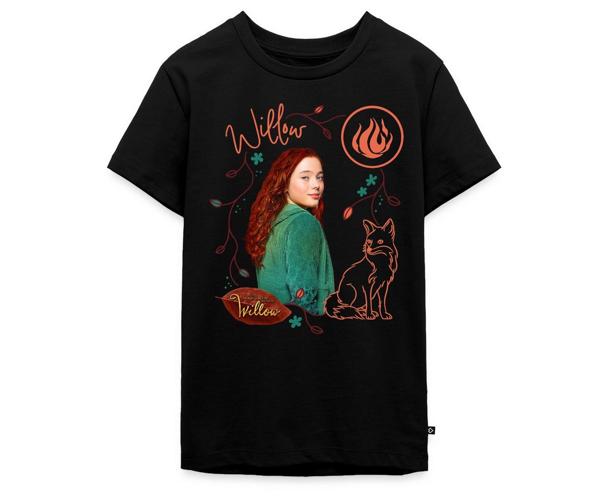 Spreadshirt T-Shirt Ein Mädchen Namens Willow Willow Mit Fuchs Rufus Teenager Premium T-Sh (1-tlg) von Spreadshirt