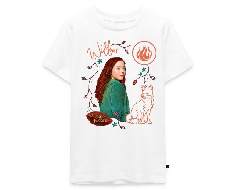 Spreadshirt T-Shirt Ein Mädchen Namens Willow Willow Mit Fuchs Rufus Teenager Premium T-Sh (1-tlg) von Spreadshirt