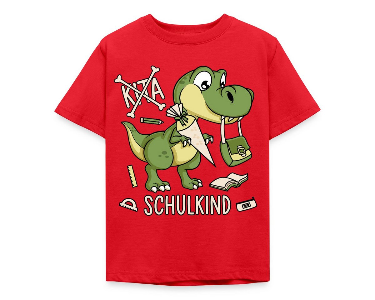 Spreadshirt T-Shirt Einschulung Schulkind 2025 Dinosaurier Dino Kinder T-Shirt (1-tlg) von Spreadshirt