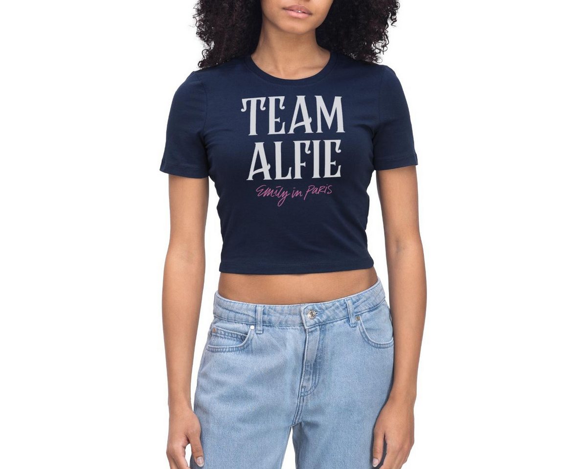 Spreadshirt T-Shirt Emily In Paris Team Alfie Crop T-Shirt (1-tlg) von Spreadshirt