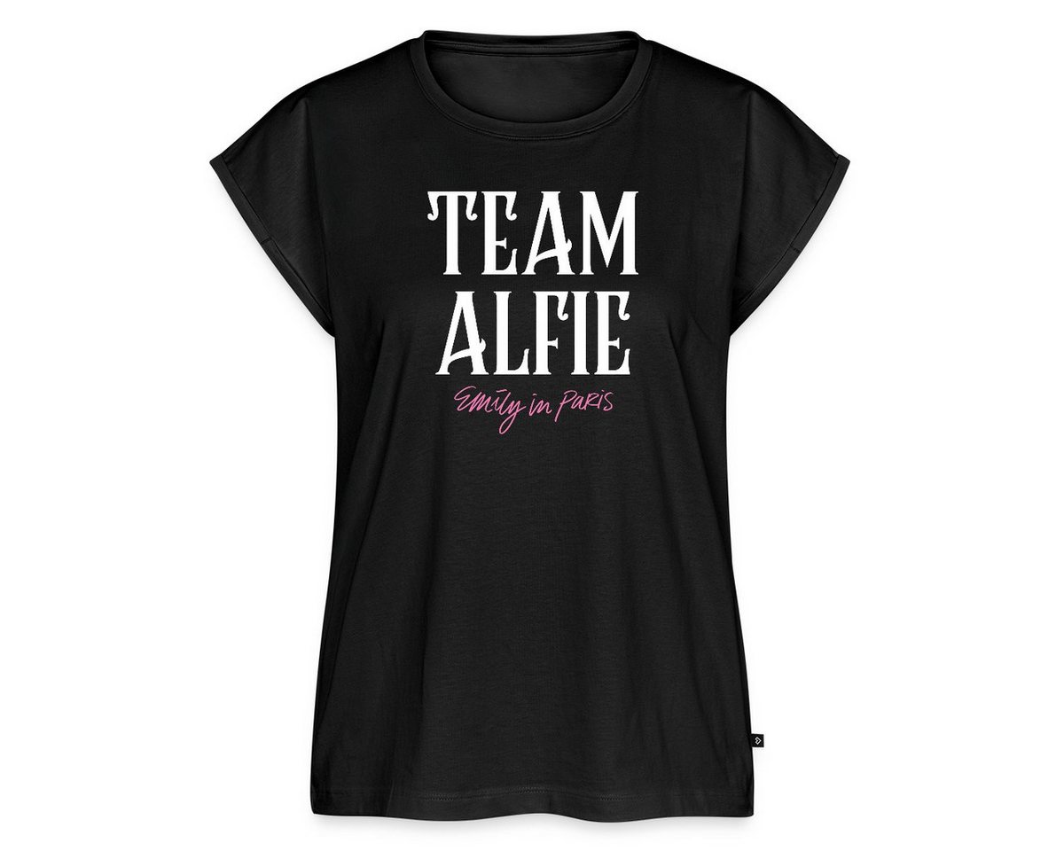 Spreadshirt T-Shirt Emily In Paris Team Alfie Frauen Casual T-Shirt (1-tlg) von Spreadshirt
