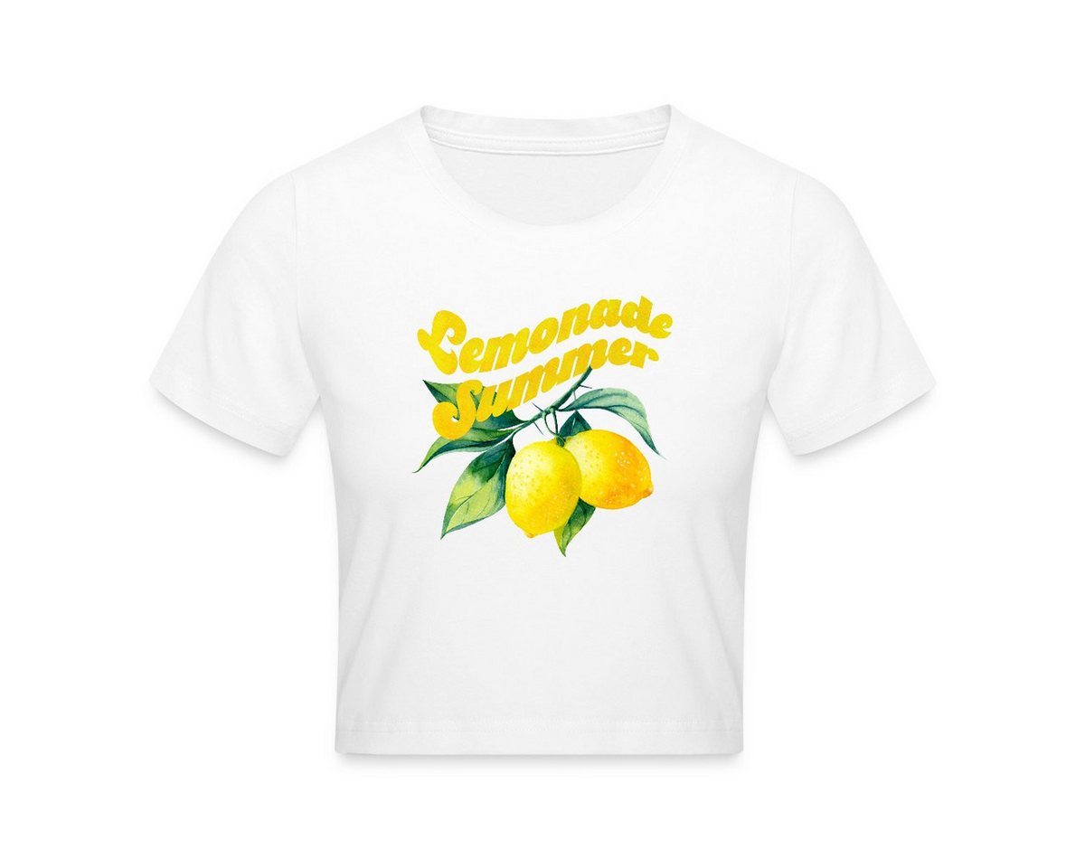 Spreadshirt T-Shirt Lemonade Summer Zitronen Sommer Design Crop T-Shirt (1-tlg) von Spreadshirt