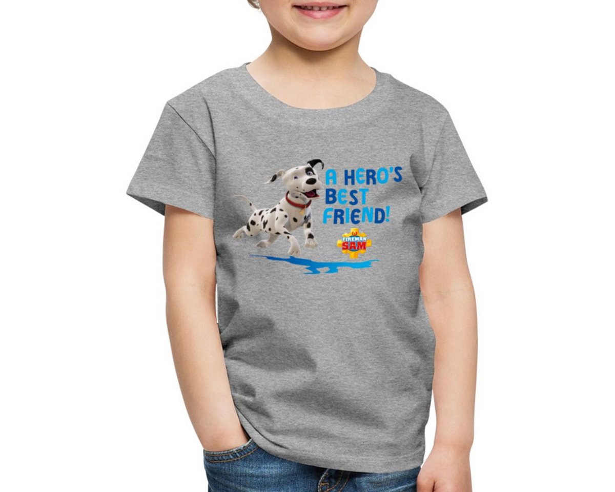 Spreadshirt T-Shirt Feuerwehrmann Sam™ Dalmatiner Schnuffi Süß Kinder Premium T-Shirt (1-tlg) von Spreadshirt