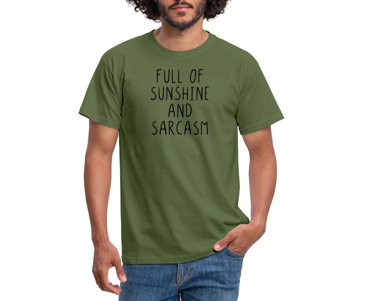 Spreadshirt T-Shirt Full Of Sunshine And Sarcasm Spruch Humor Männer T-Shirt (1-tlg) von Spreadshirt