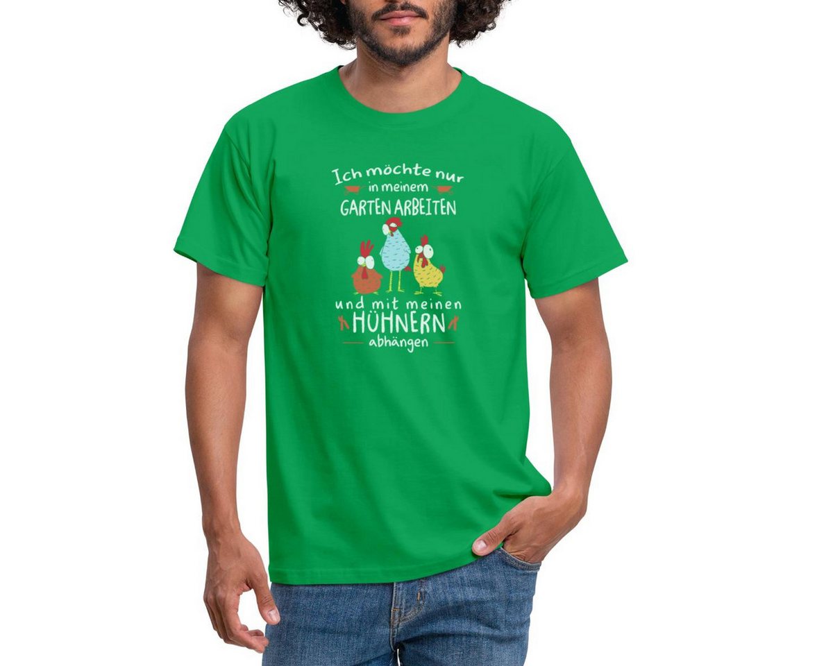 Spreadshirt T-Shirt Gärtner Mit Hühnern Möchte Im Garten Arbeiten Spruch Männer T-Shirt (1-tlg) von Spreadshirt