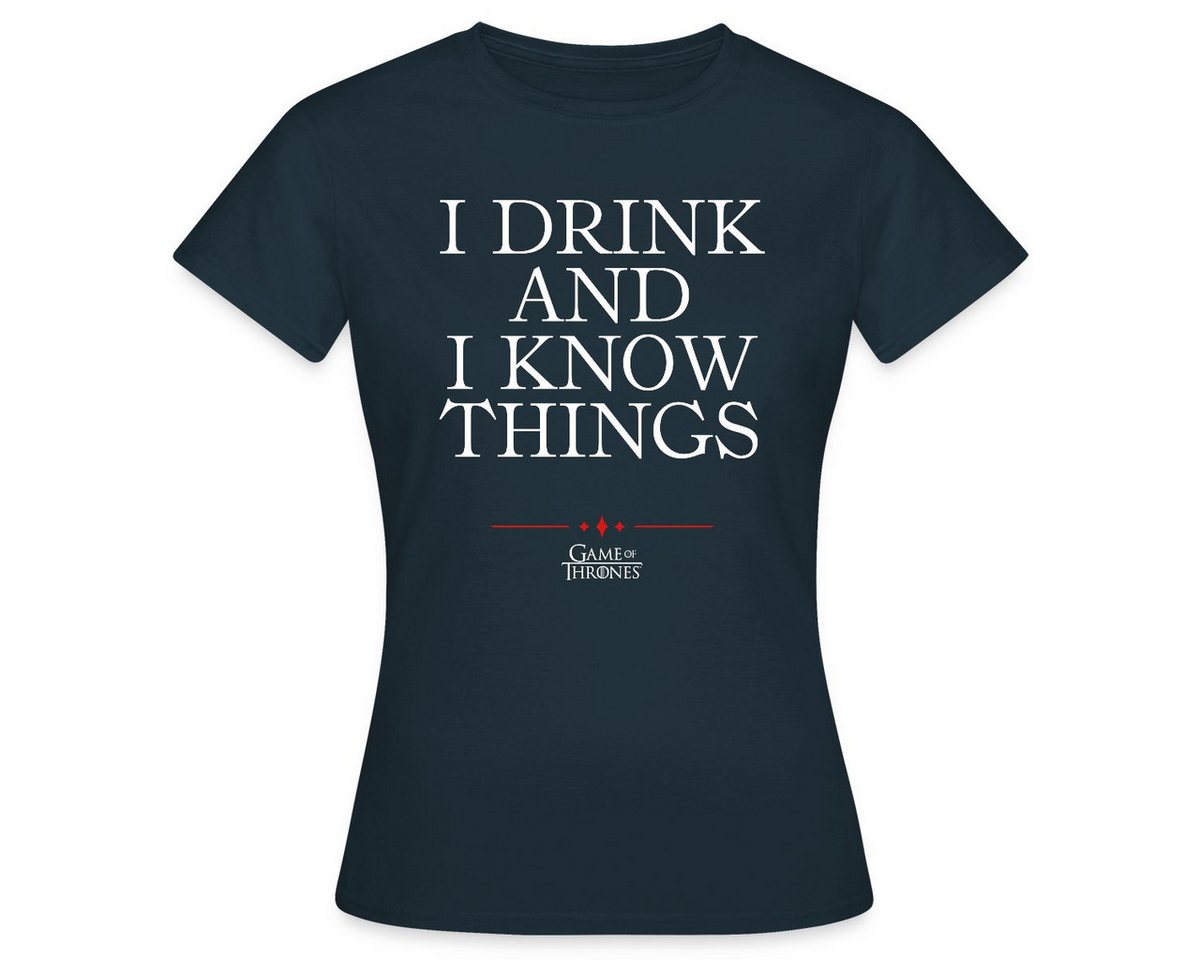 Spreadshirt T-Shirt Game Of Thrones Tyrion I Drink And I Know Things Frauen T-Shirt (1-tlg) von Spreadshirt