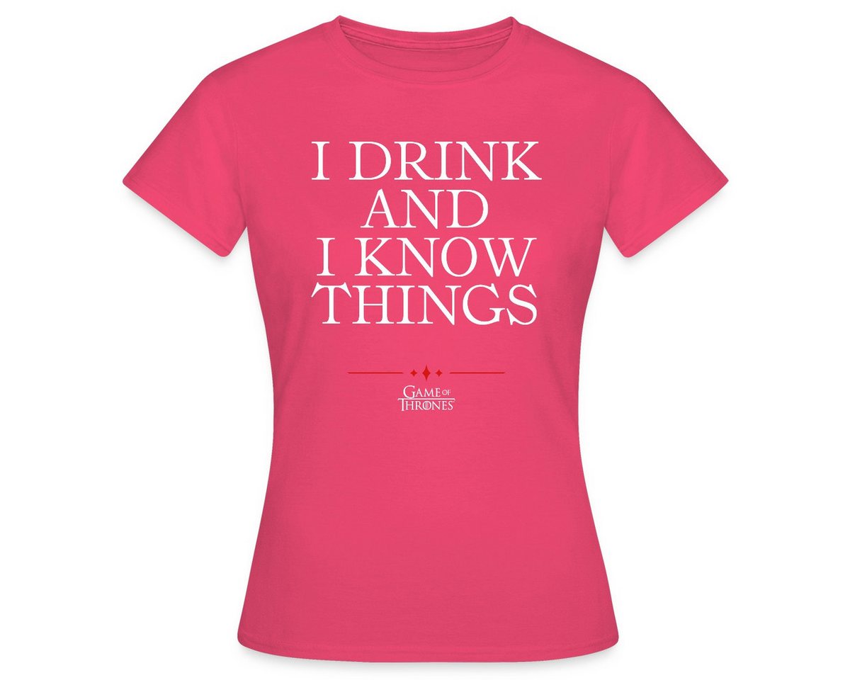 Spreadshirt T-Shirt Game Of Thrones Tyrion I Drink And I Know Things Frauen T-Shirt (1-tlg) von Spreadshirt