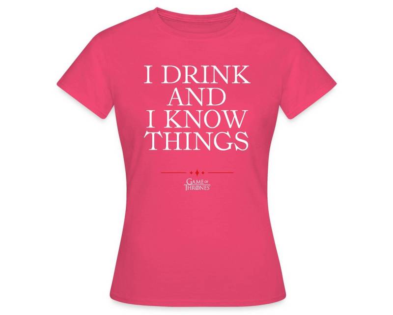 Spreadshirt T-Shirt Game Of Thrones Tyrion I Drink And I Know Things Frauen T-Shirt (1-tlg) von Spreadshirt