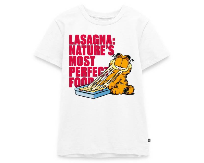Spreadshirt T-Shirt Garfield Lasagne Das Perfekte Essen Teenager Premium T-Shirt (1-tlg) von Spreadshirt