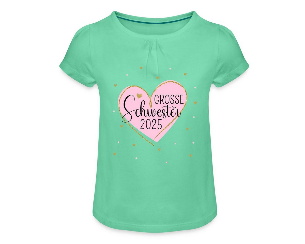 Spreadshirt T-Shirt Große Schwester 2025 Herz Geschwister Mädchen T-Shirt Twist (1-tlg) von Spreadshirt