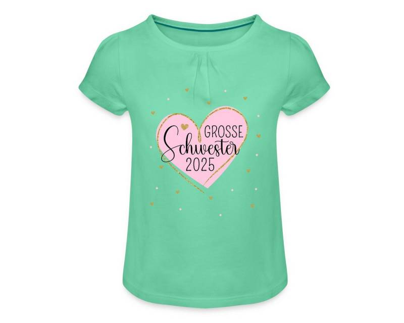 Spreadshirt T-Shirt Große Schwester 2025 Herz Geschwister Mädchen T-Shirt Twist (1-tlg) von Spreadshirt