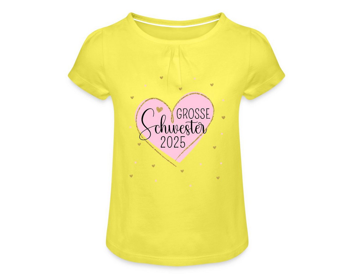 Spreadshirt T-Shirt Große Schwester 2025 Herz Geschwister Mädchen T-Shirt Twist (1-tlg) von Spreadshirt