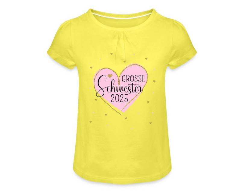 Spreadshirt T-Shirt Große Schwester 2025 Herz Geschwister Mädchen T-Shirt Twist (1-tlg) von Spreadshirt