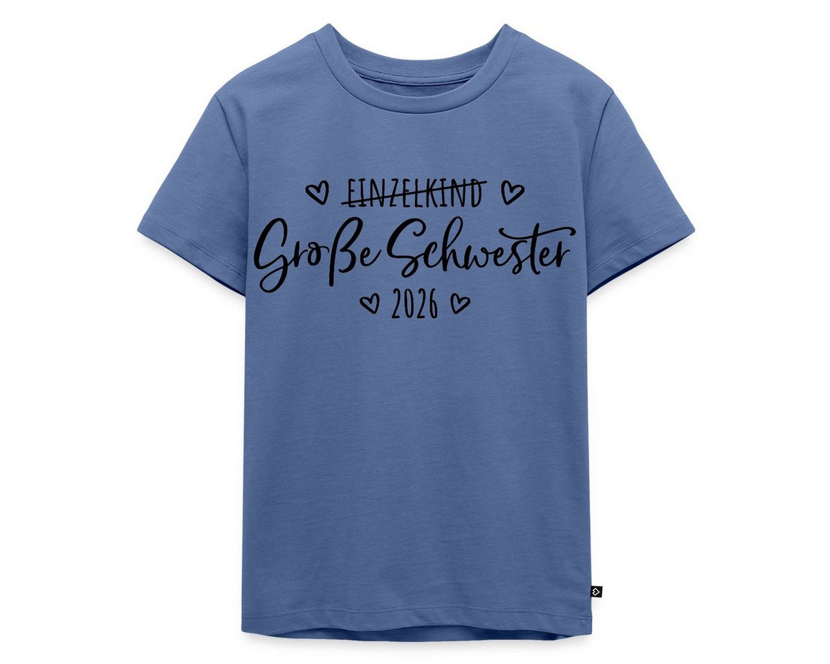 Spreadshirt T-Shirt Große Schwester 2026 Einzelkind Ende Herz Kinder Premium T-Shirt (1-tlg) von Spreadshirt