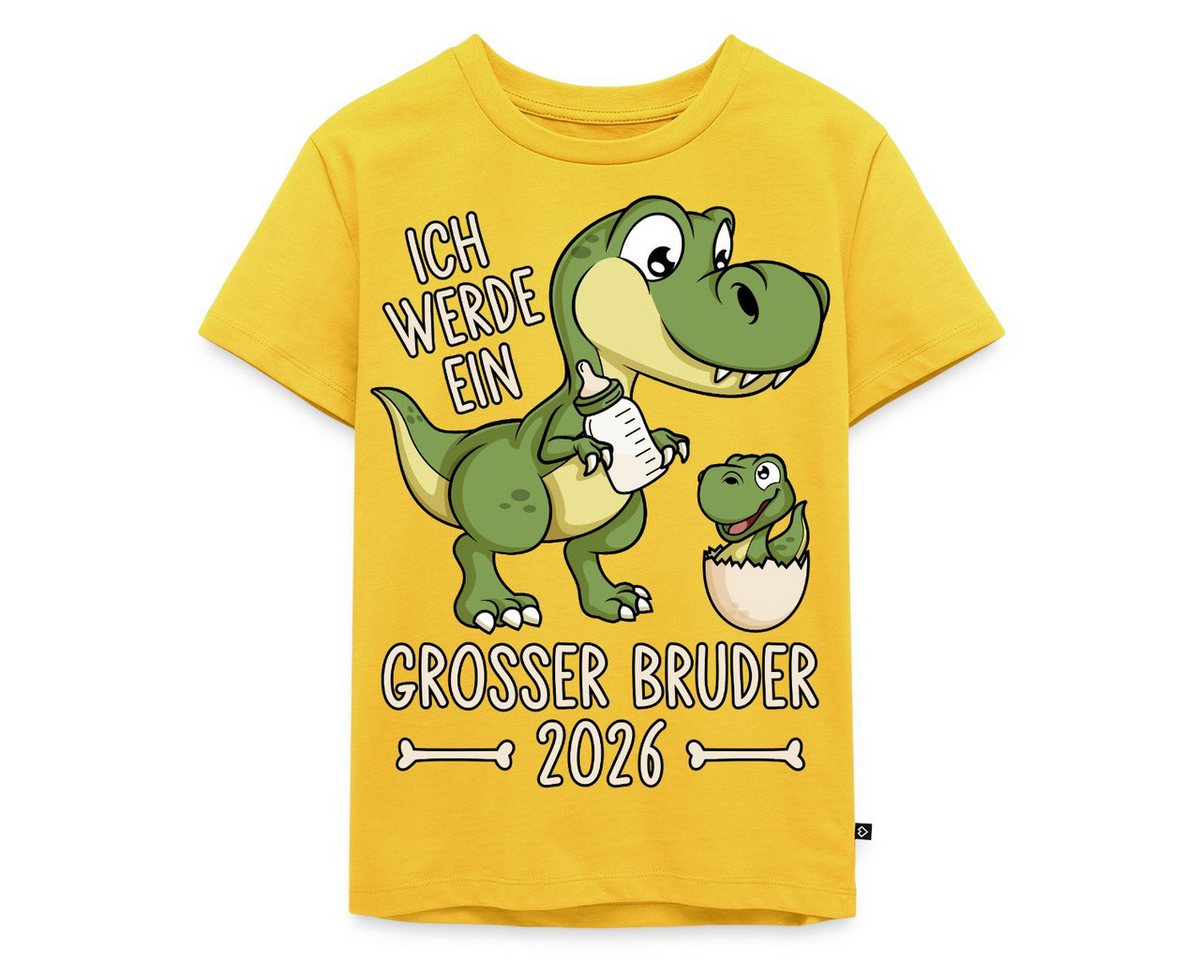 Spreadshirt T-Shirt Großer Bruder 2026 Ei Baby Dino Dinosaurier Kinder Premium T-Shirt (1-tlg) von Spreadshirt