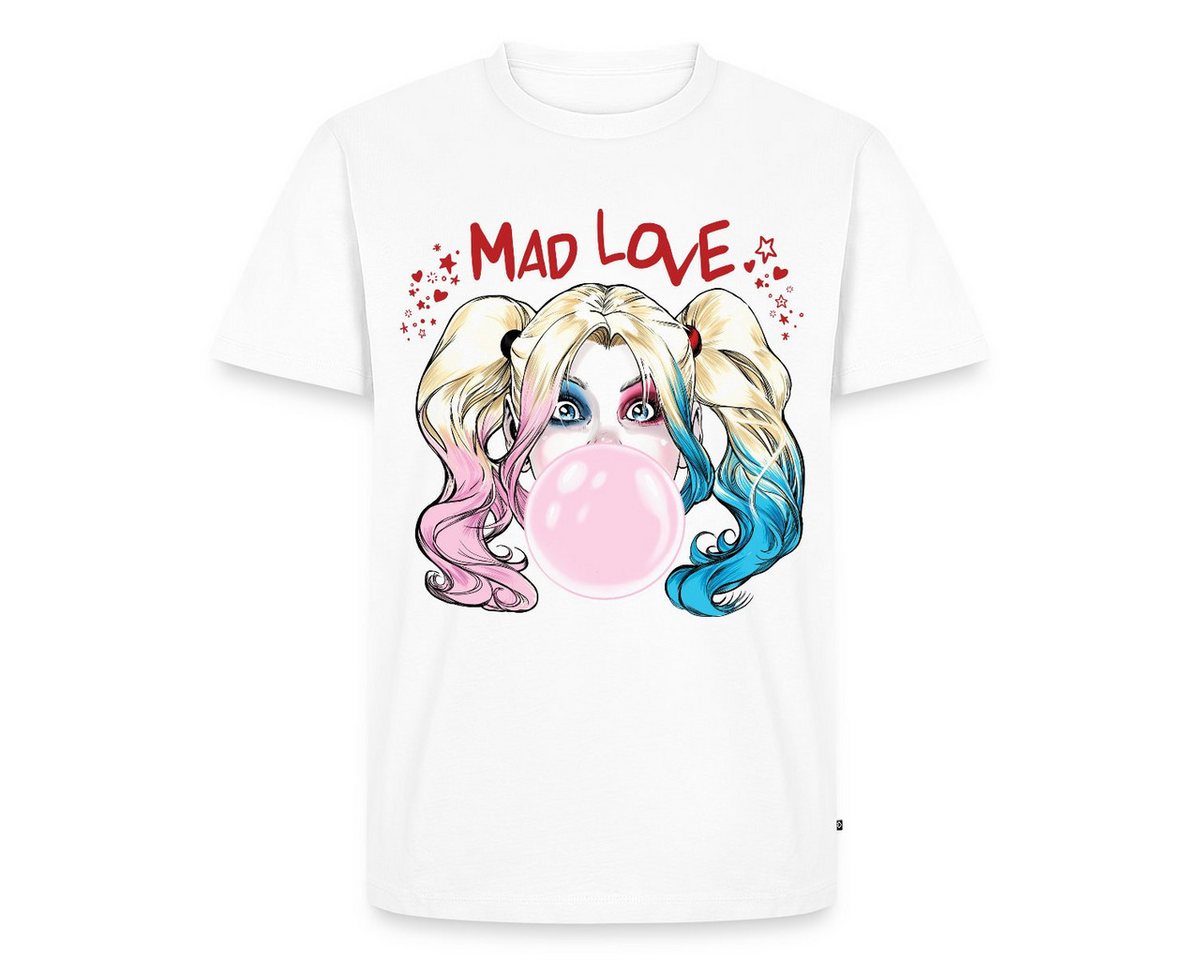 Spreadshirt T-Shirt Harley Quinn Mad Love Bubblegum Männer Premium T-Shirt (1-tlg) von Spreadshirt
