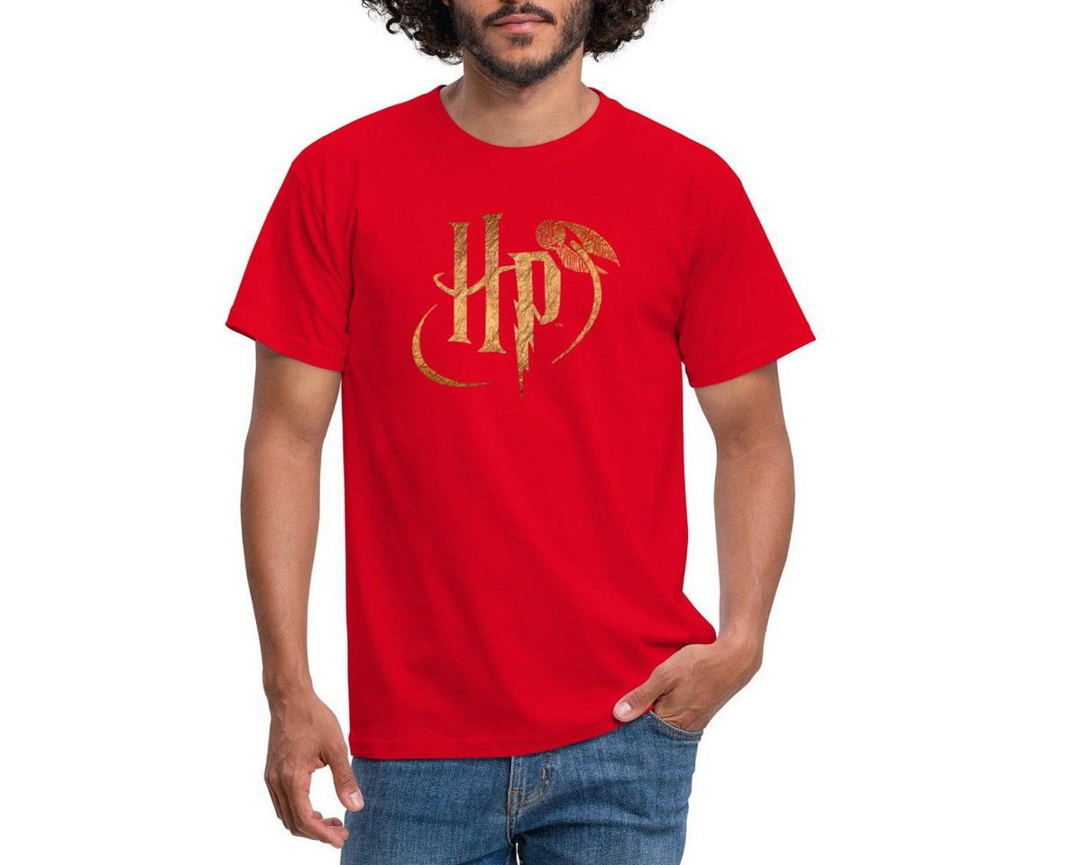 Spreadshirt T-Shirt Harry Potter HP Logo Männer T-Shirt (1-tlg) von Spreadshirt