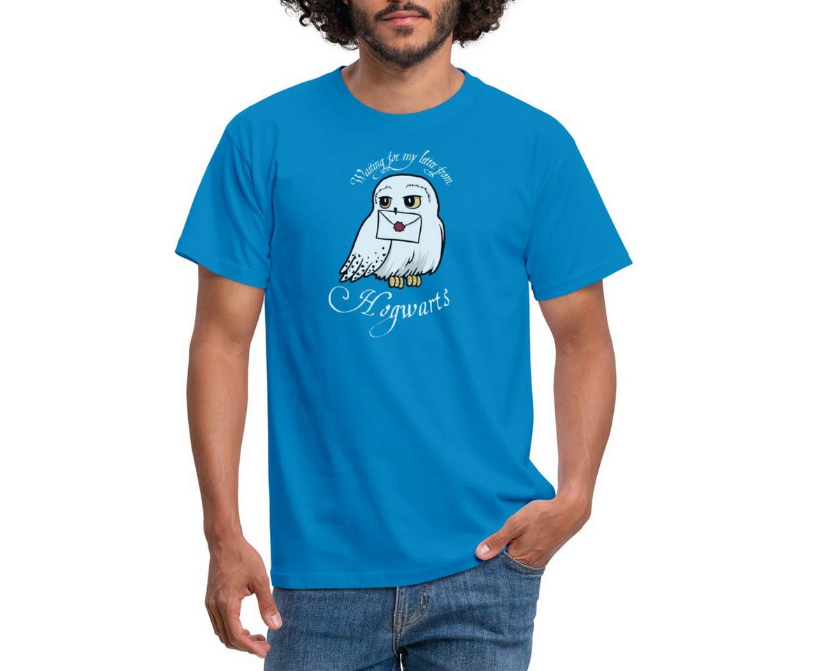 Spreadshirt T-Shirt Harry Potter Hedwig Brief Männer T-Shirt (1-tlg) von Spreadshirt