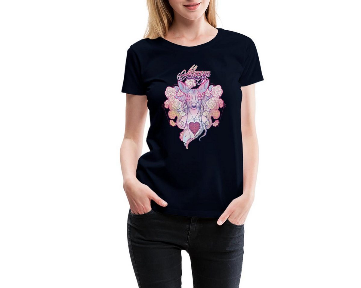 Spreadshirt T-Shirt Harry Potter Patronus Hirschkuh Always Frauen Premium T-Shirt (1-tlg) von Spreadshirt